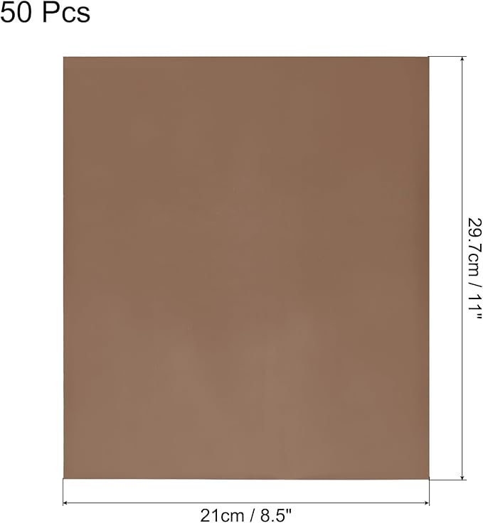 MECCANIXITY 50 Pack Toner Reactive Foil, Deco Foil Transfer Sheets 8.5"x11" A4 - Image 2