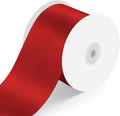3" Wide x 25 Yards Single Face Polyester Satin Ribbon, Satin Ribbon by KMERLIFE