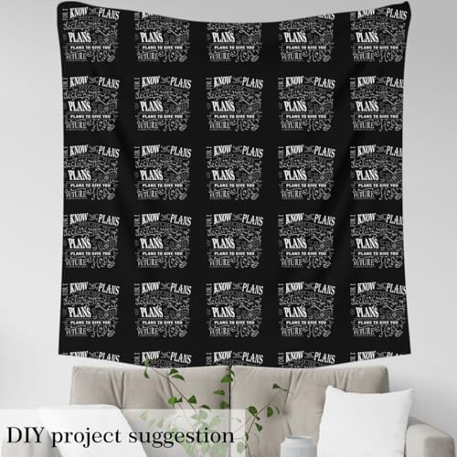 Feelyou Vintage Bible Fabric By The Yard Decorative Soft