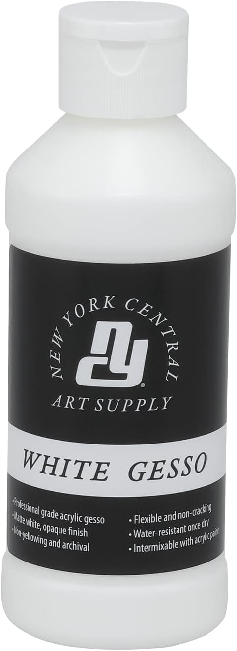 Acrylic Gesso - White Professional Grade Gesso by NewYorkCentral