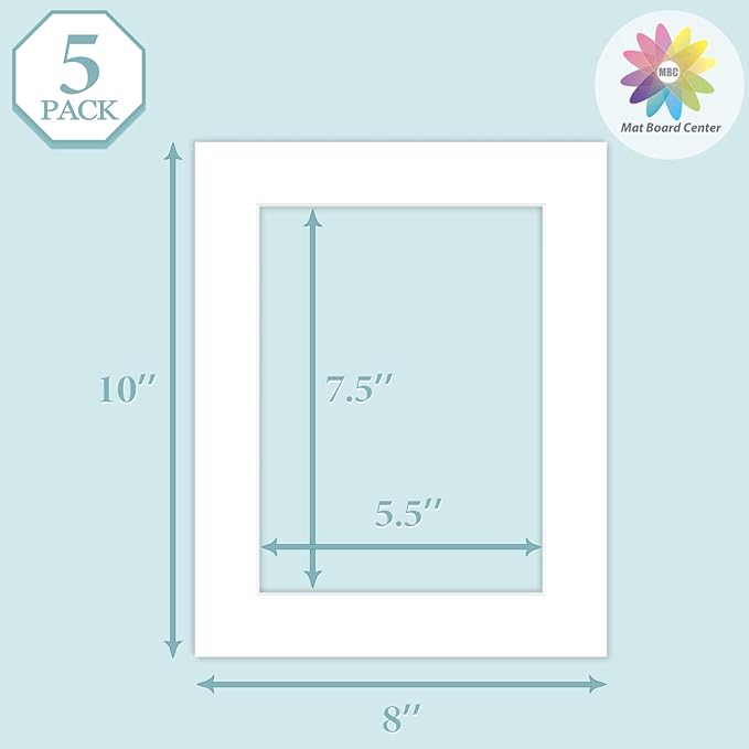 MBC Mat Board Center, 5 Pack 8x10 - Image 3