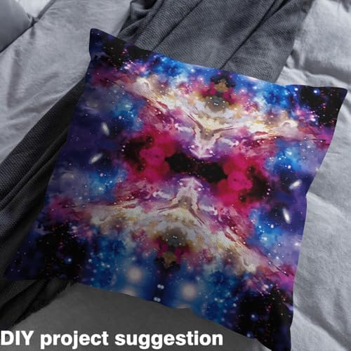 3D Printed Space Upholstery Fabric for Chairs 5 Yard Universe Cloud Galaxy Fabric by The Yard Decor Starlight Print for Home DIY Projects, Waterproof Indoor Outdoor Decor Space Outer Sky Bedroom Decor