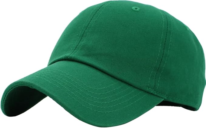 KBETHOS Classic Unisex Cotton Adjustable Low Crown Baseball Cap – Plain Dad Hat
