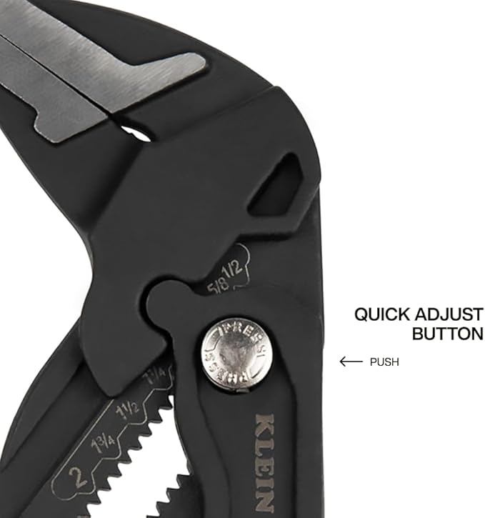 Klein Tools D53110 Compact Plier Wrench, High Leverage Multi-Use Adjustable - Image 4