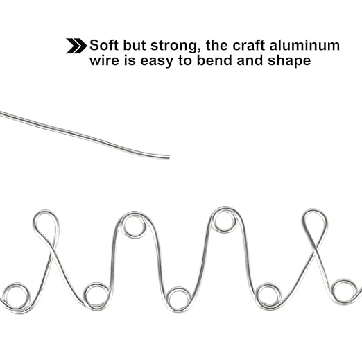 Tenn Well 9 Gauge Aluminum Craft Wire, 50 Feet 3mm Bendable Armature Wire - Image 2