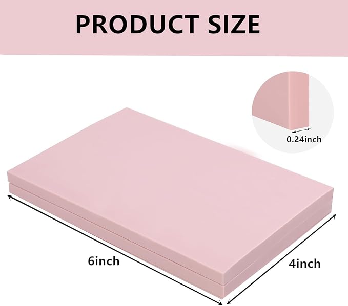 2PCS 4"x6" Pink Rubber Carving Blocks, Soft Rubber - Image 2