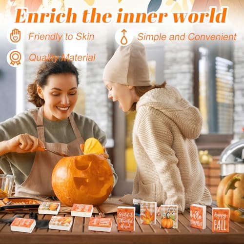 Outus 50 Pack Fall Autumn Thanksgiving Pocket Tissues Travel Size