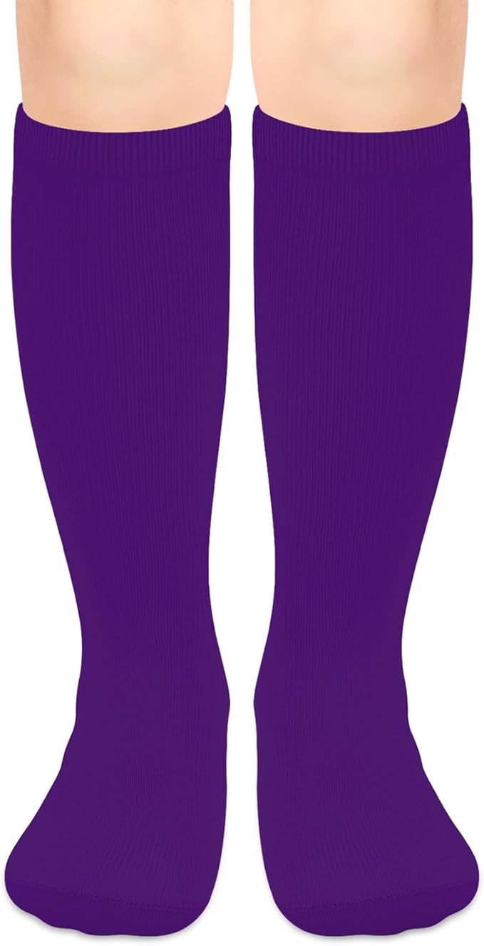 Olreco 1 Pack Toddler Kids Youth Soccer Socks Girls Boys Baseball Socks Youth Knee High Softball Football Accessories Cotton