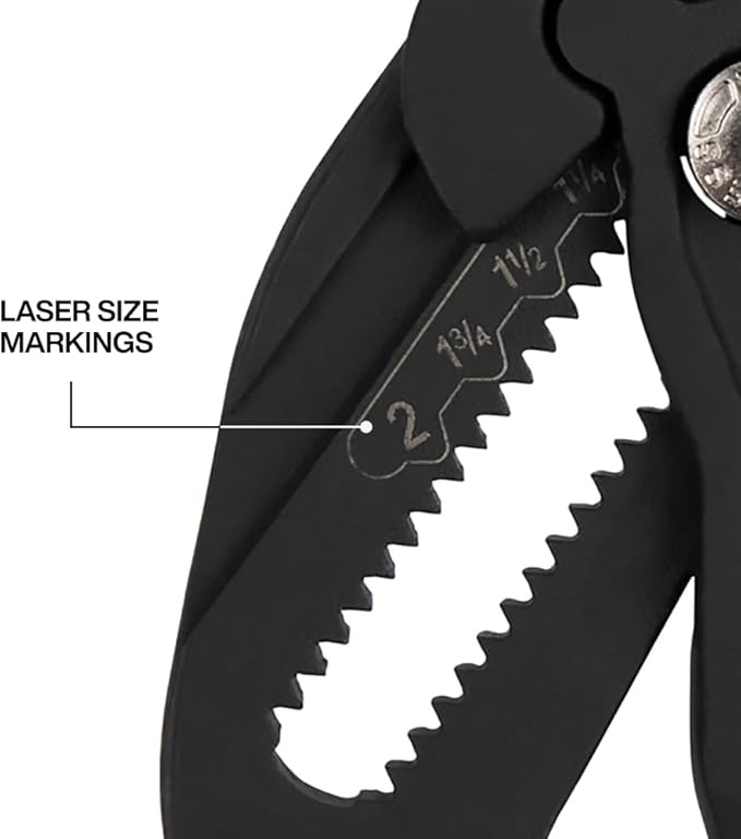 Klein Tools D53110 Compact Plier Wrench, High Leverage Multi-Use Adjustable - Image 5