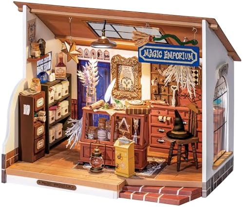 Rolife Magic Emporium DIY Miniature House Kit with LED Lights
