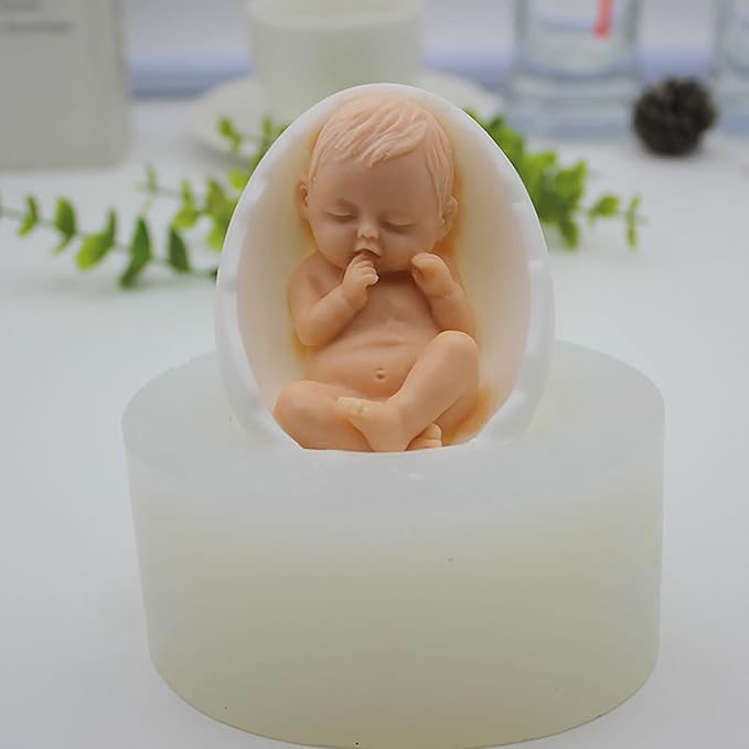 Baby Shape Silicone Handmade Soap Mold - Image 2