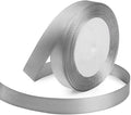 KMER LIFE 5/8 Inches x 25 Yards Silvery Satin Ribbon Solid Fabric Ribbons by KMERLIFE