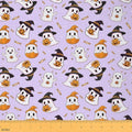 Feelyou Happy Halloween Soft Flannel Fabric by The Yard Kids 10 Yards Light Purple Cute Ghost Upholstery Fabric for Boys Pumpkin Candy Spooky Trick or Treat for Home DIY Projects, Indoor Decor