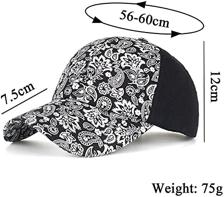 Criss Cross Hat Washed Distressed Baseball Cap Ponytail Hat High Messy Bun Ponycap for Women