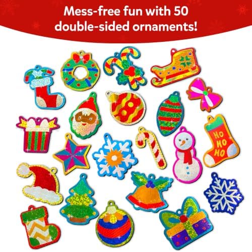 Skillmatics Foil Fun Christmas Ornaments, Foil Art, Gifts for Boys & Girls