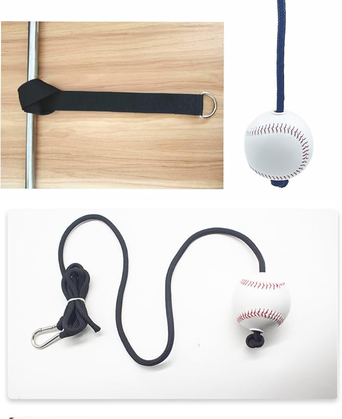 Baseball and Softball Training Assistance,Baseball and Softball Batting Training Rope, Practice Baseball Swing Skills,Hand Eye Coordination,and Hitting Performance