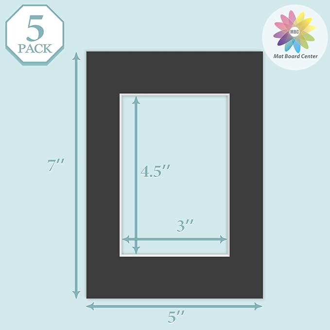 MBC MAT BOARD CENTER, 5 Pack 5x7 - Image 3