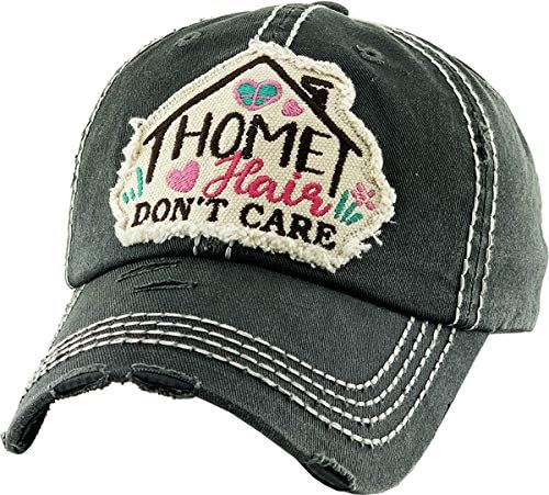 Funky Junque Distressed Vintage Baseball Cap - Embroidered Patch Women's Hat - Holiday, Lifestyle & Patriotic Designs