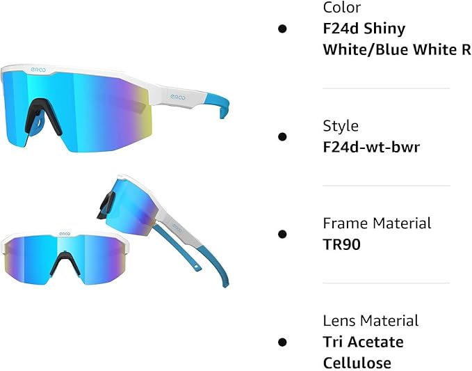 Eazyrun Kids Polarized Sports Sunglasses for Age 8-12 Youth Baseball Softball Cycling Glasses UV Protection for Boy Girl