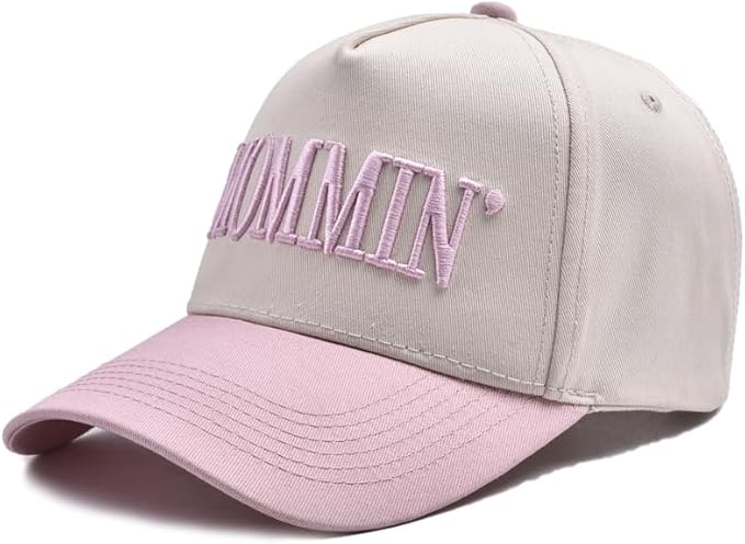 Mommin Trucker Hat,Vintage Two-Tone Women's Baseball Cap with Mama Hat Mothers Day Great Gifts for Mom Wife Stepmom