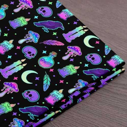 jejeloiu Halloween Fabric by The Yard Soft 3 Yards