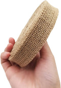 INSPIRELLE 1" Natural Burlap Fabric Roll 10 Yards Jute Ribbon by INSPIRELLE