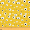 Daisy Flowers Upholstery Fabric for Chairs Rustic Outdoor Fabric by The Yard 109"x63", Yellow Boho Floral Kawaii Cute Flower DIY Craft Hobby Polyester Fabric