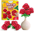 Skillmatics Poke-in Art – Rose Bouquet, Wood Craft Kit, Gift for Kids