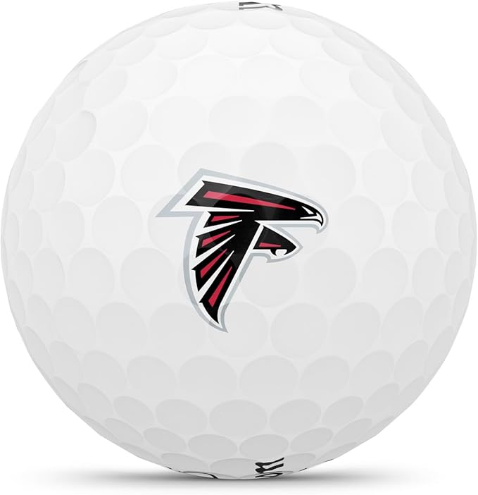 WILSON 2025 Duo Soft NFL Golf Ball - 12 Balls, White, Atlanta Falcons