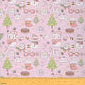 jejeloiu Merry Christmas Fabric by The Yard 1 Yard