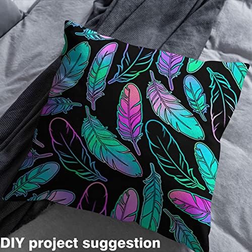 jejeloiu Feather Fabric by The Yard Soft 2 Yards