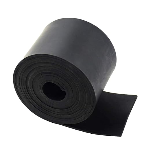 DOBTIM Neoprene Rubber Strips Rolls 1/8" Thick X 4" Wide X 10' Long, Solid by DOBTIM
