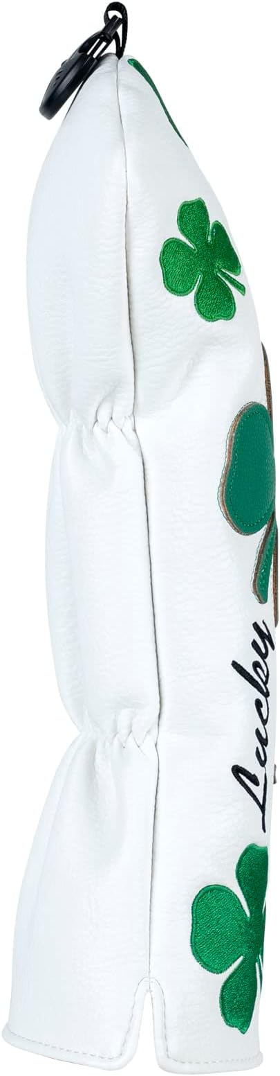 Craftsman Golf Green Lucky Clover Driver Wood Hybrid Headcover Blade Mallet Putter Cover for Scotty Cameron Taylormade Odyssey Also for Custom Version with Your Name Stitched