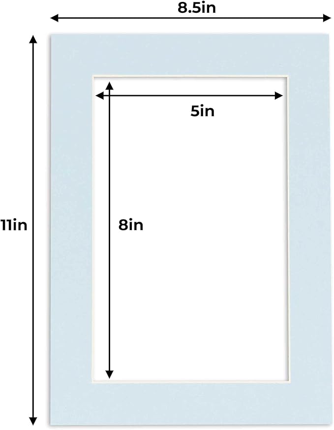 5.5x8.5 Mat for 8.5x11 Frame - Image 3