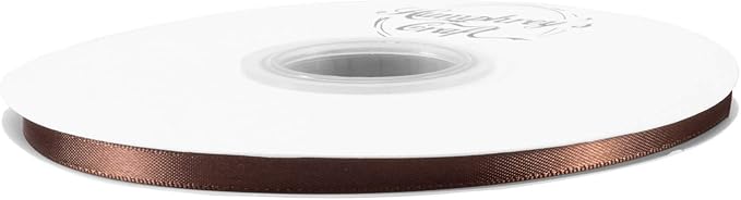 Humphrey's Craft 1/4 Inch Brown Double Faced Satin Ribbon - Image 3