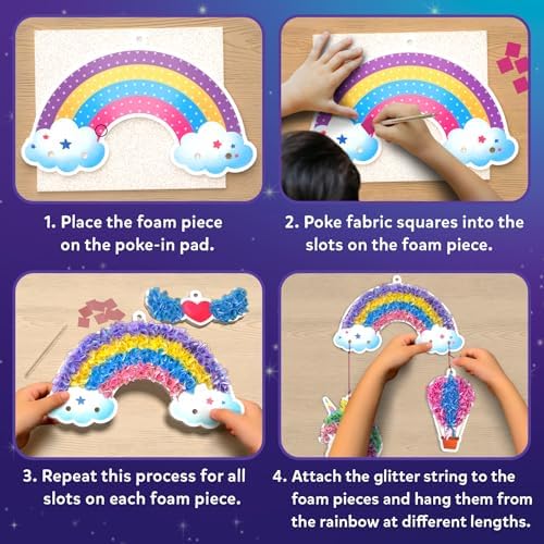 Skillmatics Poke-in Art – Magical Unicorns, Wood Craft Kit, Gift for Kids