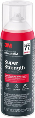3M Super 77 Multi-Surface Spray Adhesive, 7.35 oz., Low VOC, Quick Bond by 3MIndustrial