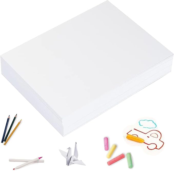 9"x12" White Paper for Art Craft 100 Sheets Drawing Paper for Sketching by WAUPPY