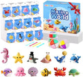 Air Dry Clay Kit - 12 Marine Animal Modeling Clay for Kids, Complete DIY Clay Craft Set with Sculpting Tools & Step-by-Step Tutorials, Ultra Soft & Non-Sticky Clay, Children's Day Gift Ideas