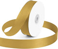 KMER LIFE 1 inch Wide x 50 Yards Golden Single Faced Polyester Satin Ribbon by KMERLIFE