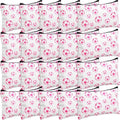 Eccliy 20 Pcs Soccer Makeup Bag Cosmetic Bag Canvas Gifts Sport Soccer Themed Accessories for Girls Toiletry Pouch with Zipper for Women Party Shopping Home Travel, 8 x 5 Inch