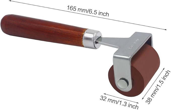 MyLifeUNIT Rubber Brayer, Brayer Ink Roller, Soft Rubber Brayer Roller - Image 4