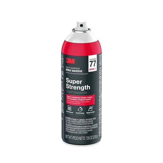 3M Super 77 Multipurpose Spray Adhesive, 7.35 oz Cans, Metal & More - Image 2