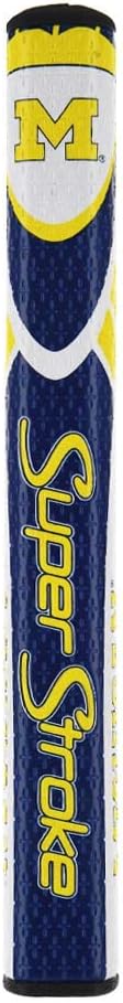 SuperStroke NCAA Golf Putter Grip, Ohio State University (Mid Slim 2.0) | Cross-Traction Surface Texture and Oversized Profile | Even Grip Pressure for a More Consistent Stroke | Non-Slip Grip