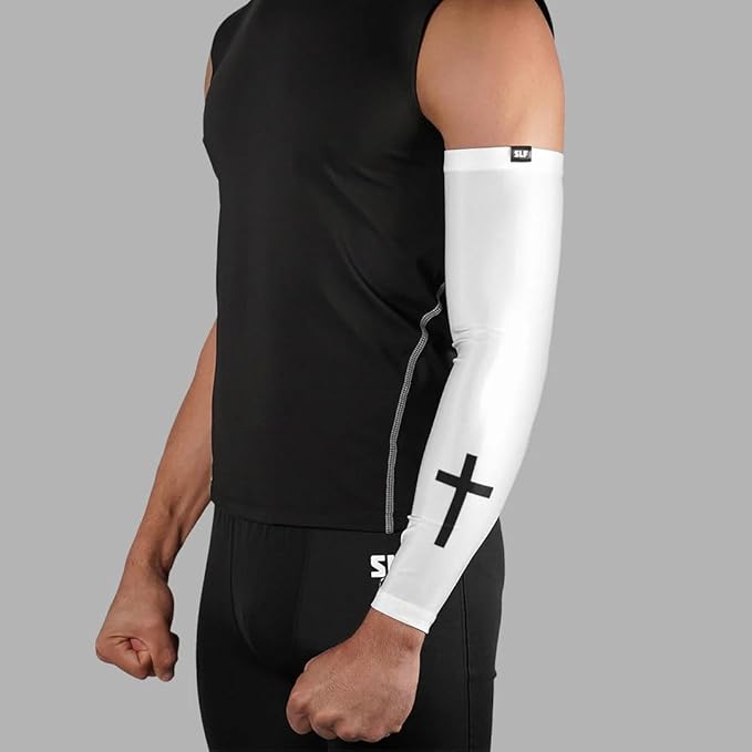 Faith Cross White and Black Arm Sleeve