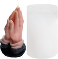 3D Hands Folded for Prayer Candle Silicone Mold Scented DIY Reisn Mold Gypsum by TOPYS