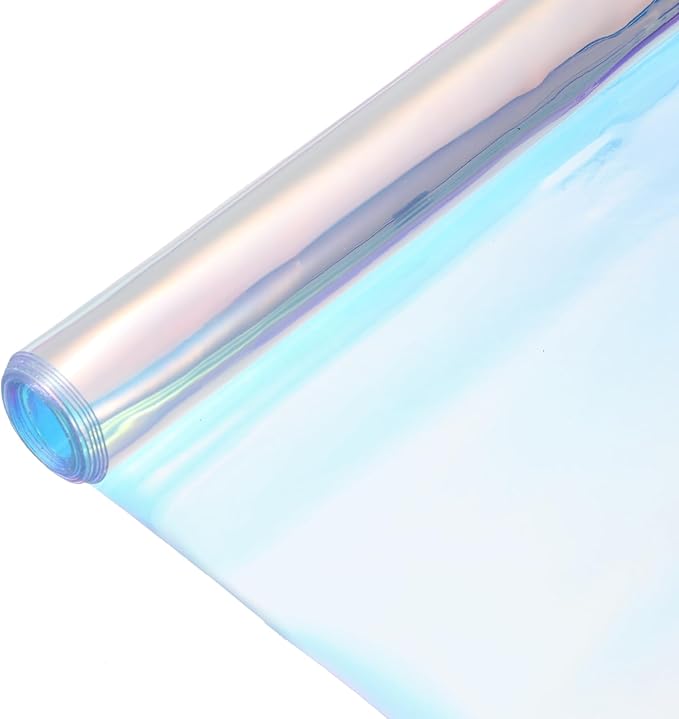MECCANIXITY Holographic Clear PVC Vinyl Film Holographic PVC Fabric Waterproof by MECCANIXITY