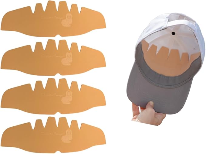 Shapers Image 4 Count Baseball Crown Shaper Inserts for Fitted Caps Snapback Hats, Washable Reusable Liners