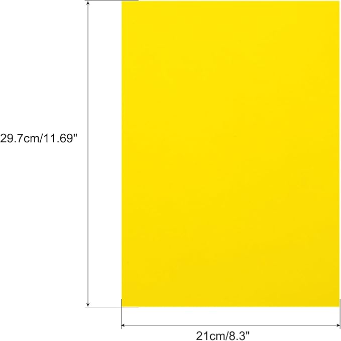 MECCANIXITY Colored Vellum Paper, 20 Sheet Lemon Yellow Transparency 11.7 x 8.2 - Image 2
