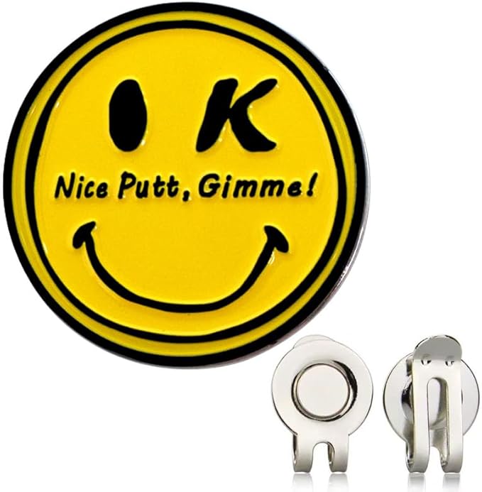 Funny & Unique Golf Ball Markers with Hat Clip – Creative Icon Designs for Golfers – Golf Accessories & Gifts